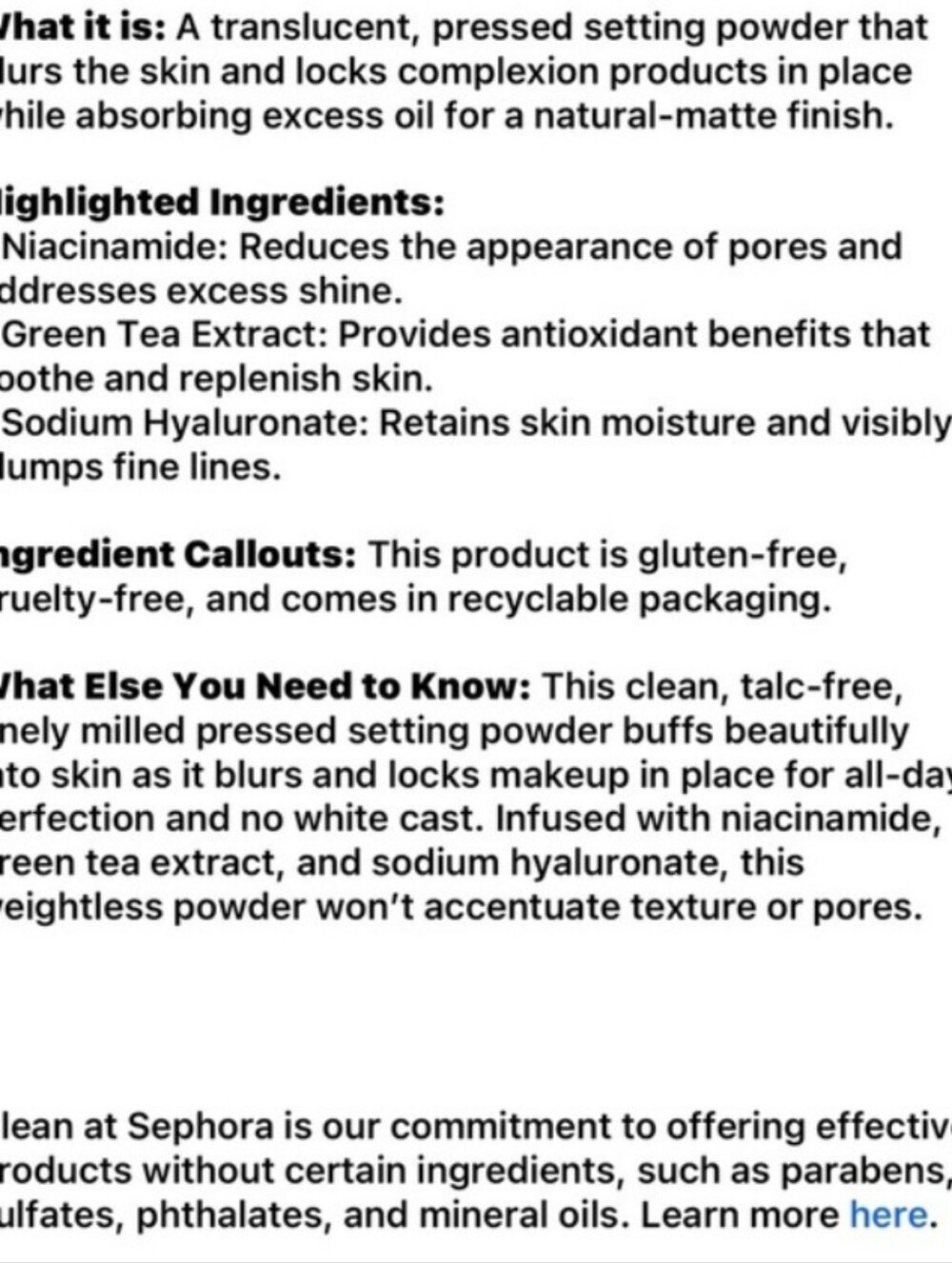Lys translucent Triple Fix Setting Powder - Picture 2 of 2